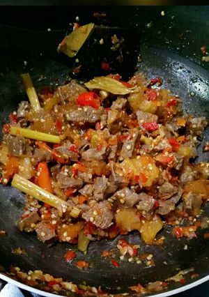 Foto resep Daging mercon🍛