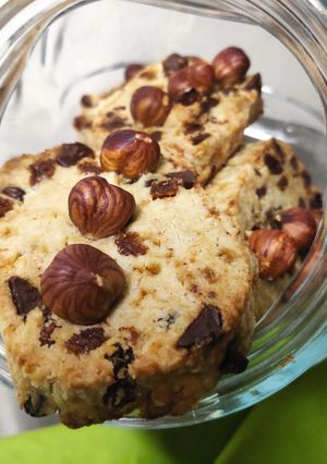 Una foto de Galletas de pasas y chocolate