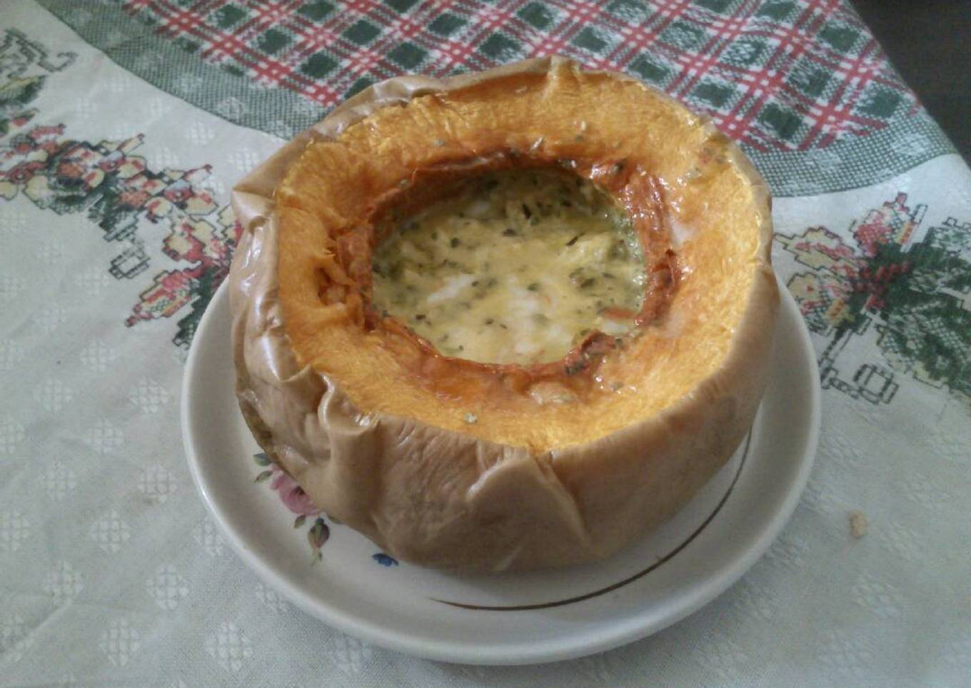 Calabaza soufflé en microondas 