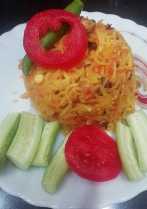 A picture of Chana dal Pulav.