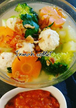 Foto resep Sup sayuran bola2 ayam😍