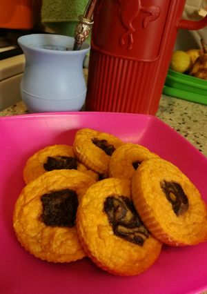Una foto de "Peponas" cremosas de batata y coco
