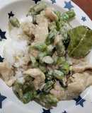綠咖哩雞/斑蘭香米飯
