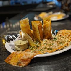Rava masala dosa (jain) A picture of Rava masala dosa (jain).