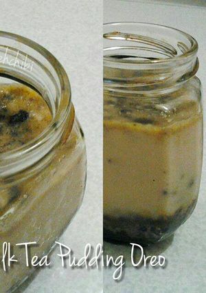 Foto resep Pudding Teh Susu with Oreo crushed ala-ala