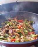 Pollo salteado con vegetales 🥗🐥