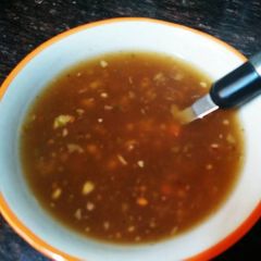 Veg manchow soup A picture of Veg manchow soup.