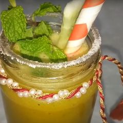 A picture of Orange & cucumber cooler.
