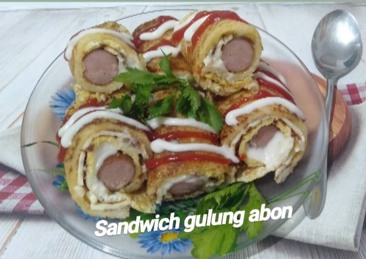 Sandwich Gulung Abon