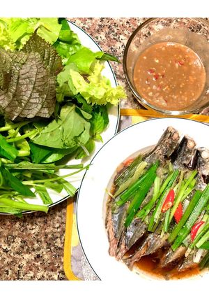 Hình của món Cá nục hấp.