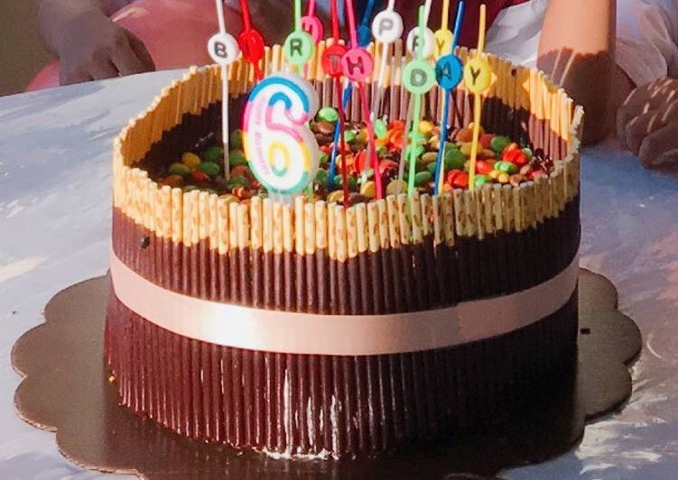 Resep Kue  ulang tahun sederhana pocky chacha cake Pondan  