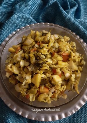 عکسی از دستور ترشی کلم سفید و هویج