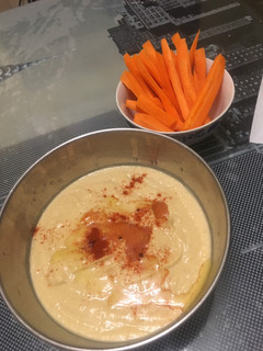 Una foto de Hummus de garbanzo