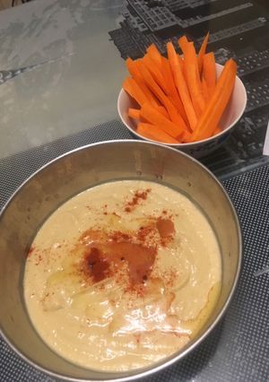 Una foto de Hummus de garbanzo