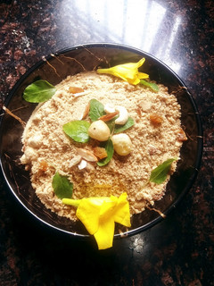 कृष्णा भोग पंजीरी (Krishna Bhog Panjiri recipe in Hindi) रेसिपी मुख्य फोटो