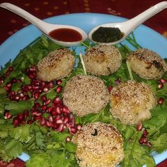 A picture of Aloo kathal chop.