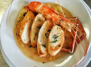 Una foto de Chowder de mariscos