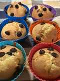 Queques com pepitas de chocolate