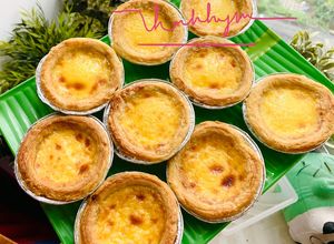 Hình của món Bánh Tart Trứng Phô Mai Siêu Tốc.