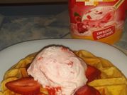 Una foto de waffle con harina leudante faciles