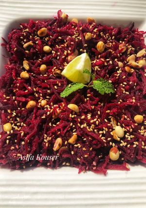 A picture of Beetroot Peanut Salad.