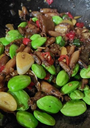 Foto resep Oseng baby cumi asin, ikan asin dan Pete