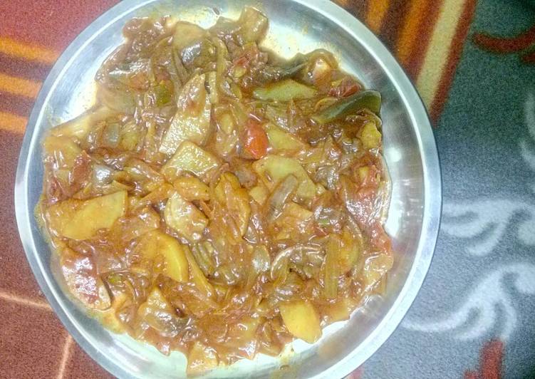 Recipe of Homemade Onion potato tomato veg
