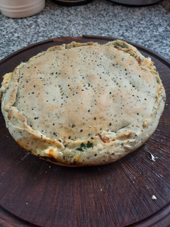 Una foto de Tarta de espinacas y queso