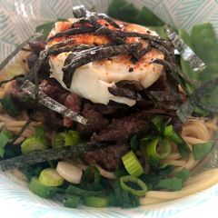 A picture of Beef & Egg ‘Mazemen’ Noodles.