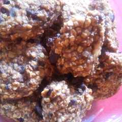 Una foto de Galletas de avena, banana y chocolate