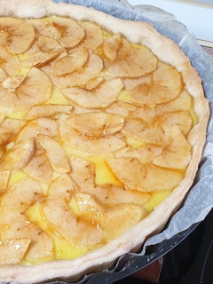 Una foto de Tarta de manzana con masa hojaldrada