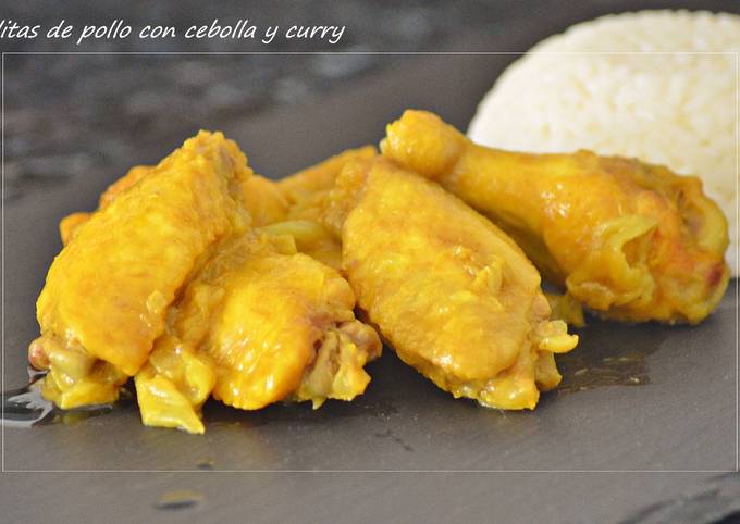 Alitas de pollo con cebolleta y curry (Thermomix) Receta de PILAR- Cookpad