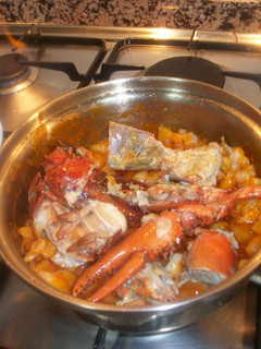 Una foto de Arroz caldoso de bogavante