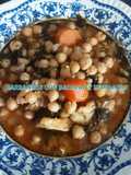 ☆ Potaje de garbanzos con bacalao y espinacas