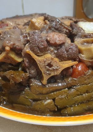 صورة لوصفة يالنجي ورق عنب بالخضراوات
