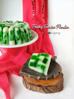 Foto resep Puding Santan Pandan