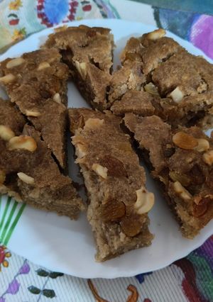 A picture of Nutri Sooji Banana Cake.
