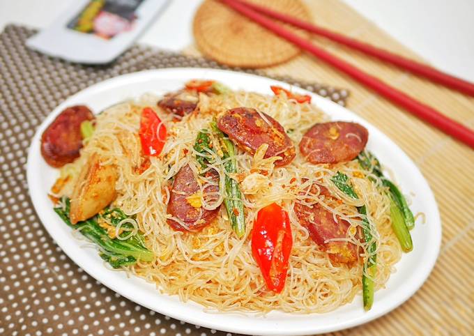 Resep Bihun Goreng Lapchiong Dan Hiwan, Lezat