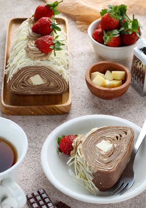 Foto resep Mille Crepe Cake Roll