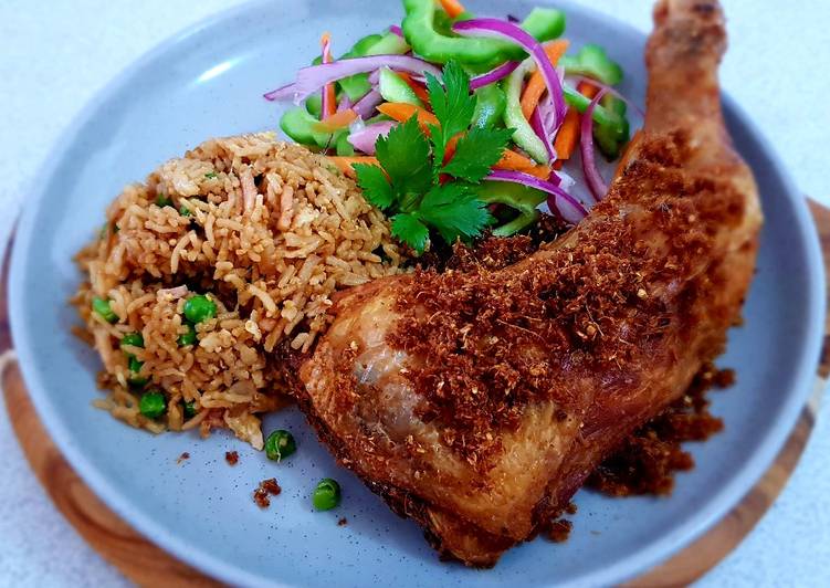 Guide to Prepare AYAM GORENG BUMBU KUNING (FRIED CHICKEN WITH SPICED) in 28 Minutes for Family