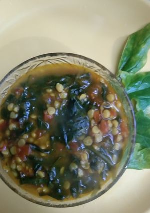 A picture of Dal Palak.