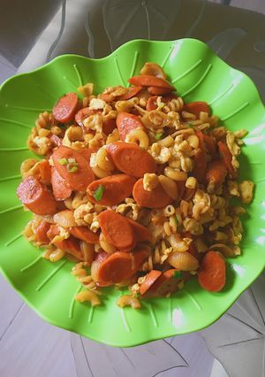 Foto resep Tumis Macaroni Sosis