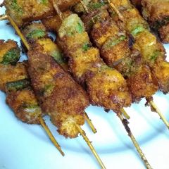 A picture of Chicken shashlik.