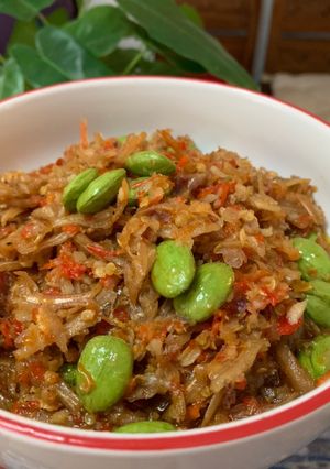 Foto resep Sambel bawang teri dan pete