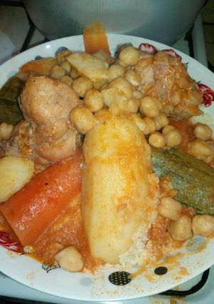 صورة لوصفة بربوشة بالخضرة