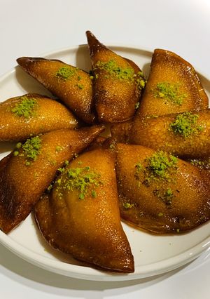 صورة لوصفة قطايف مقلية