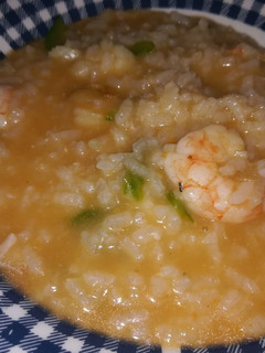 Una foto de Arroz meloso con merluza y langostinos