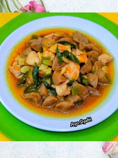 Foto resep Dada Ayam Bakso Kuah Saus Tiram