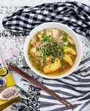 Mì Soba nấu tôm thịt