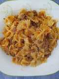 Fideos con salsa casera de tomate